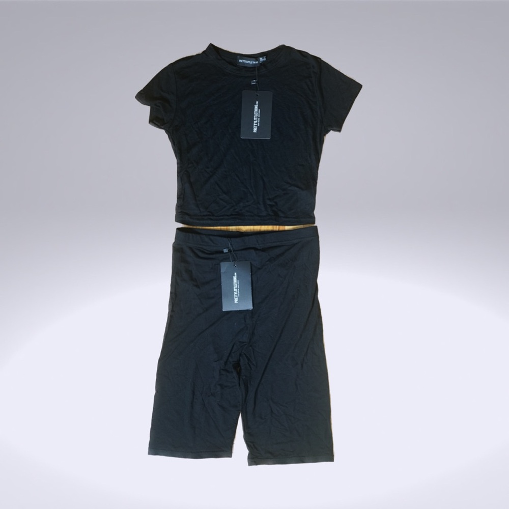 NTW prettylittlething comfy biker set